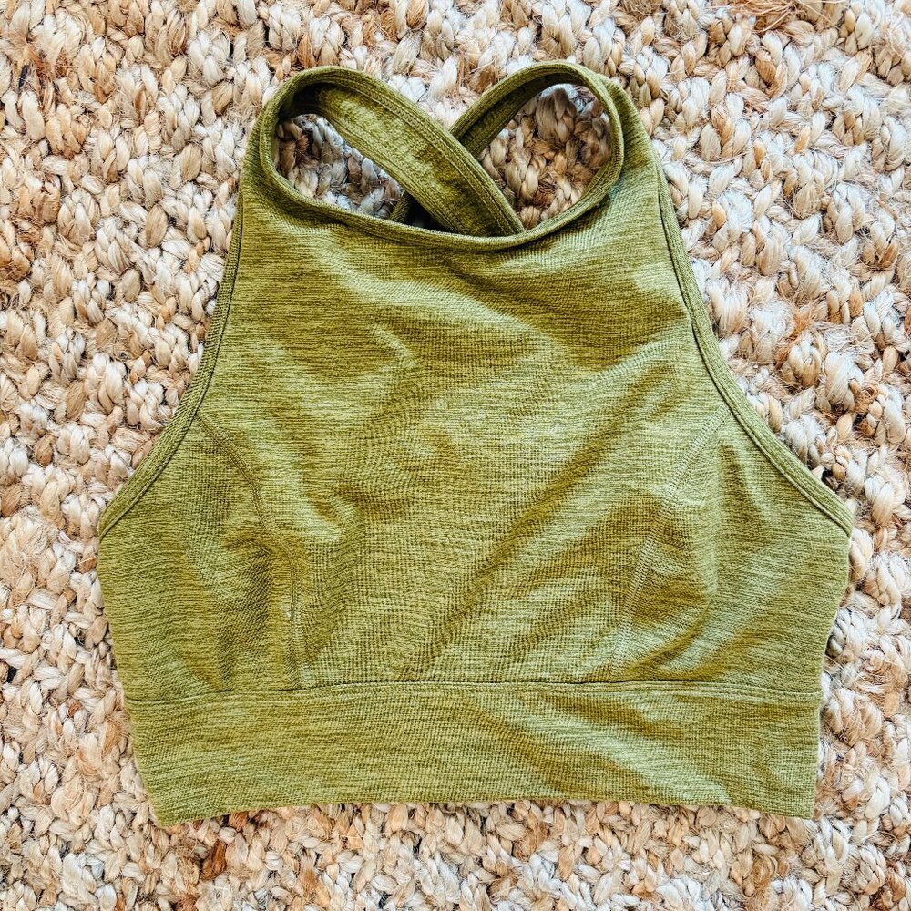 freebie w/ addt'l purchase! JOYLAB green high neck crop sports bra